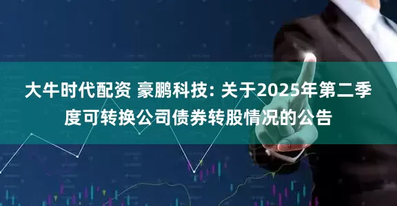 大牛时代配资 豪鹏科技: 关于2025年第二季度可转换公司债券转股情况的公告